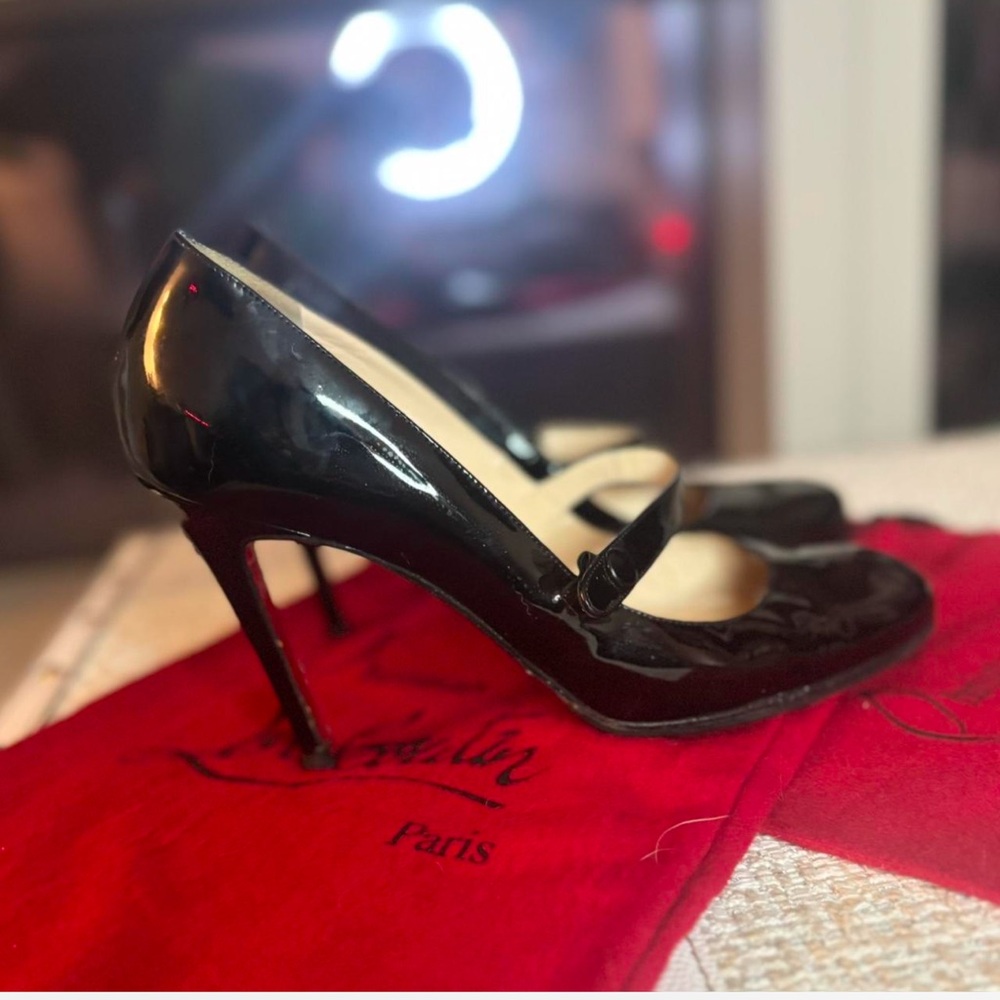 Christian Louboutin Mary Jane heels with buckle and closed toe size 8.5 or 8